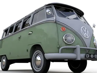 VOLKSWAGEN T1 SPLIT SCREEN 1967 3D model
