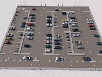 Parking-Parking Lot 3D model