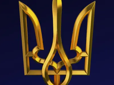 Ukraine State Emblem M 9 3D model