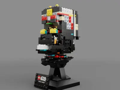 Star Wars Darth Vader LEGO Helmet  3D model