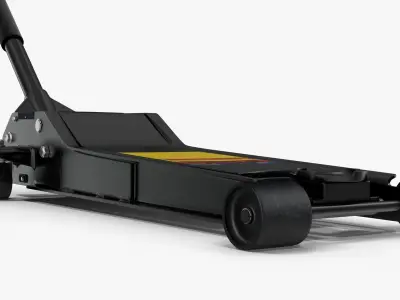 Jack Black Floor Low-poly 3D model