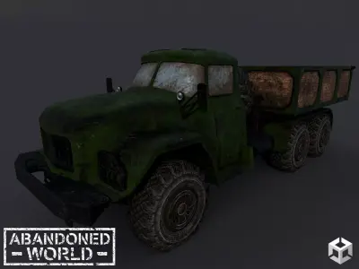 ZIL-131 LowPoly old truck Low-poly 3D model