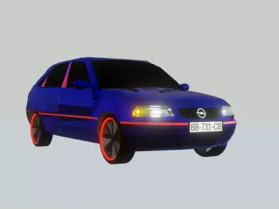 Opel Astra old Model  Free 3D model