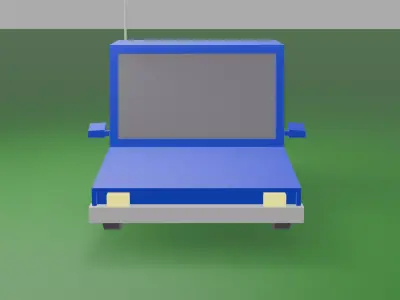 Low Poly Car Low-poly 3D model
