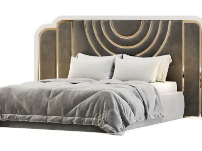 Cunda Luxury Bed 3D model