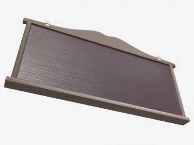 Vintage Billiard Snooker Scoreboard 3D model