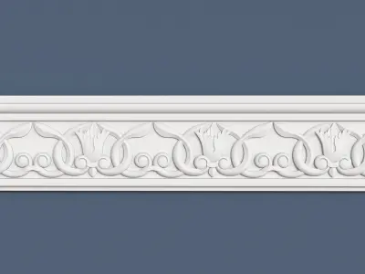 Frieze decorative crown moulding 3D model