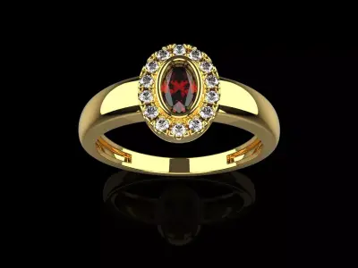 Halo ring model 691 3D print model