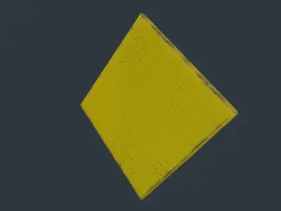 Baby on Board Sign Low-poly 3D model