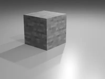 Minecraft Stone Block With Best Textures Colours 3D Model Low-poly 3D model