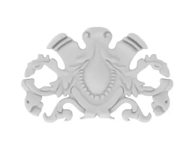 Cartouche Ornament 011 3D model