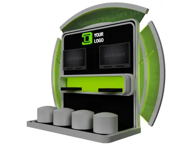 Booth Exhibition Stand a443a 3D model
