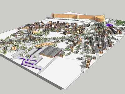 Partial Famagusta map-Cyprus 3D model