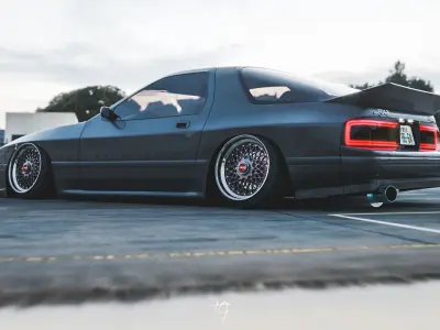 Stanced Mazda RX7 FC model 3D model