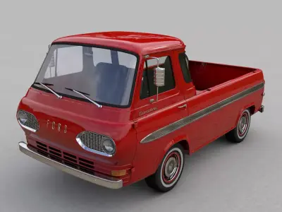ECONOLINE E100 PICKUP 1962 3D model