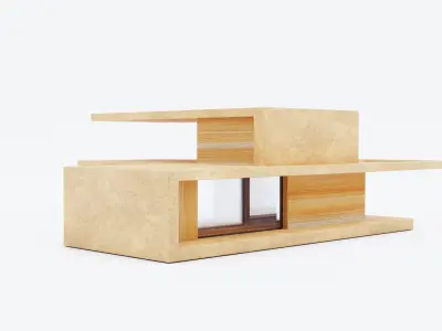 modern house Free low-poly 3D model buy