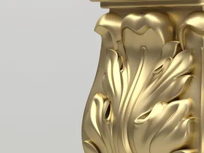 Carved Column 3D model purchase