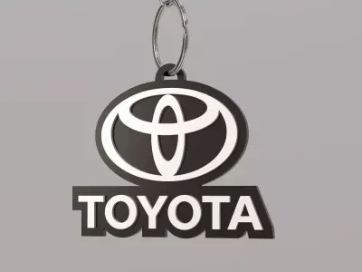 Toyota keychain 01 3D print model