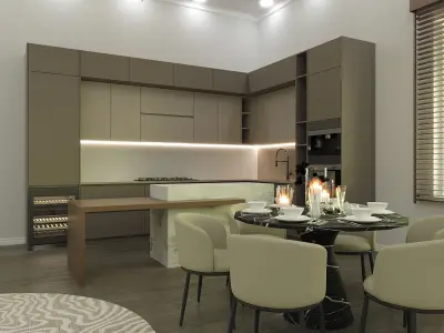 2-story interior dizayn Low-poly 3D model