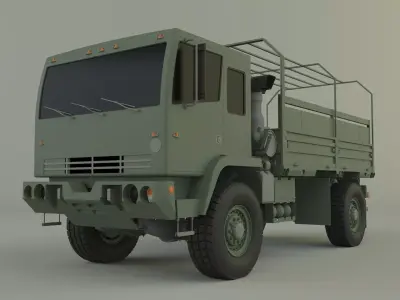 M1078 4X4 military cargo truck 3D model
