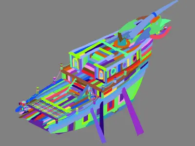 Game Steam Harbour - Goblin Breaking 02 3D model