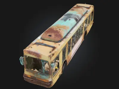 Rusting Relic  Abandoned Industrial Object 3D model