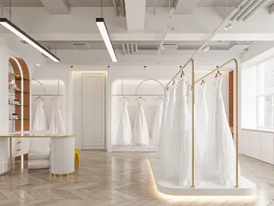 Wedding Dress Shop 3D model