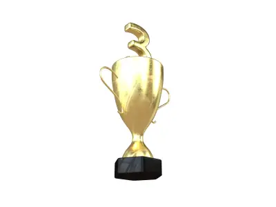 Trophy v6 001 Low-poly 3D model