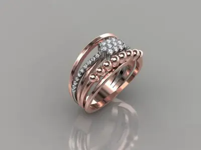 Women Ring 21 3D print model purchase