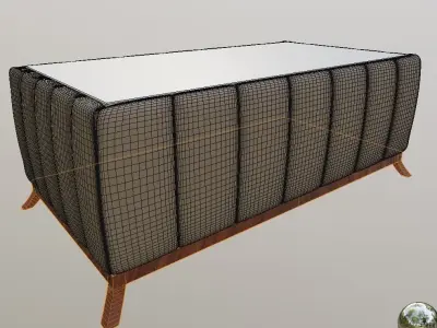 High poly Luxury Teapoy 3D model