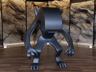 Xenomorph Creature Figure Fan Art Toy  3D print model