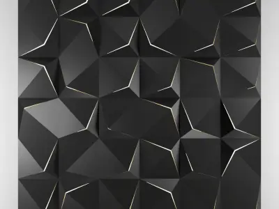 3d panel 01 Low-poly 3D model
