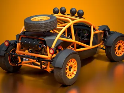 Ariel Nomad Buggy Car 2016 Game Ready Low-poly 3D model