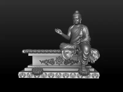 Seated Buddha  3D print model