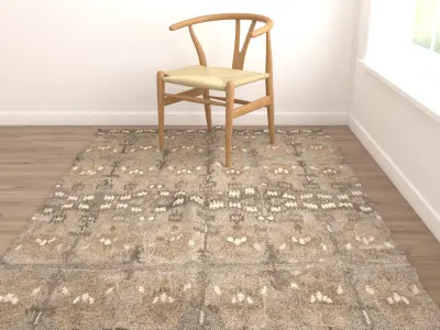 Rugs No 44 Low-poly 3D model