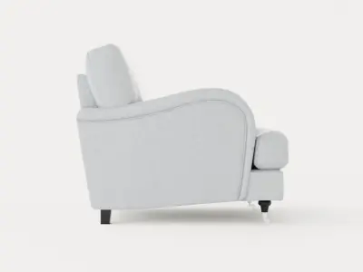 Howard Classic Armchair Low-poly 3D model