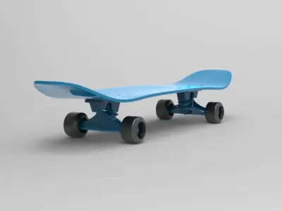 Skateboard 3D model 12