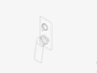 Wall Mixer Tap - Luxury - Mako - Diverter Low-poly 3D model