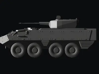 Piranha 3 ifv 8x8 botswana 3D print model