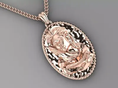 angel pendant 3D print model