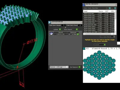  Jewelry Diamond Ring 3D print model