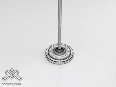 Luxury Standing Lamp 3D model