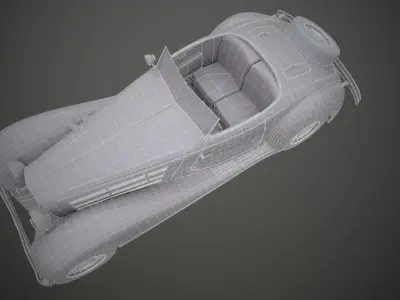 retro car 3D model by oleksii-panasiuk