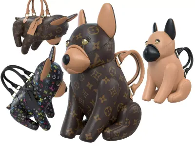 Louis Vuitton Pooch Bag Low-poly 3D model