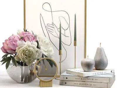 Decorative set 3D model