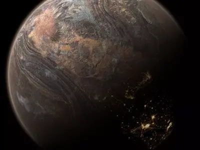 Desert Planet 05 Free 3D model