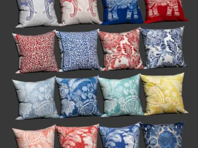 Zarahome Decorative Pillows Set  3D model