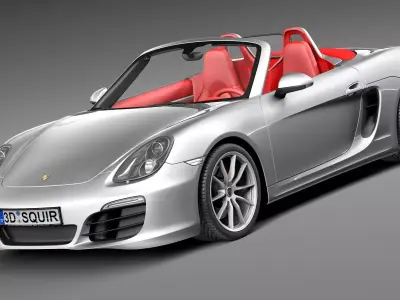 Porsche Boxster S 2013 3D model