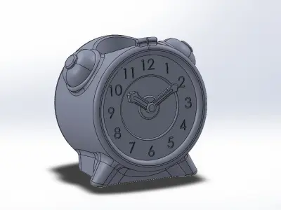 Alarm clock pattern vase 3D print model
