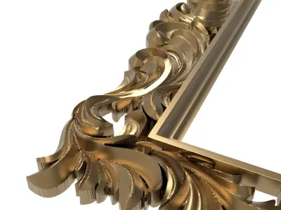 Carved Picture Frame 3D model